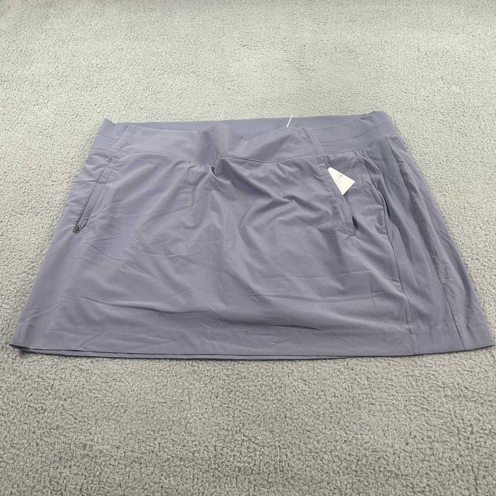 Athleta Brooklyn Skort Women's 26 Gray 16" Featherweight Stretch Golf Tennis NWT